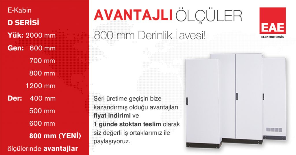 800mm Derinlik İlavesi